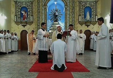 Seminarista Rodrigo Bruce será novo diácono na Diocese de Borba.